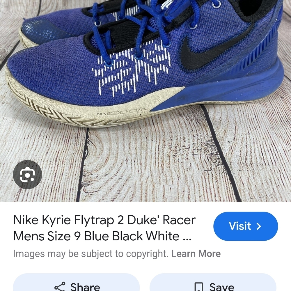 Nike Duke Racer Basketball Shoes - Royal Blue & Black